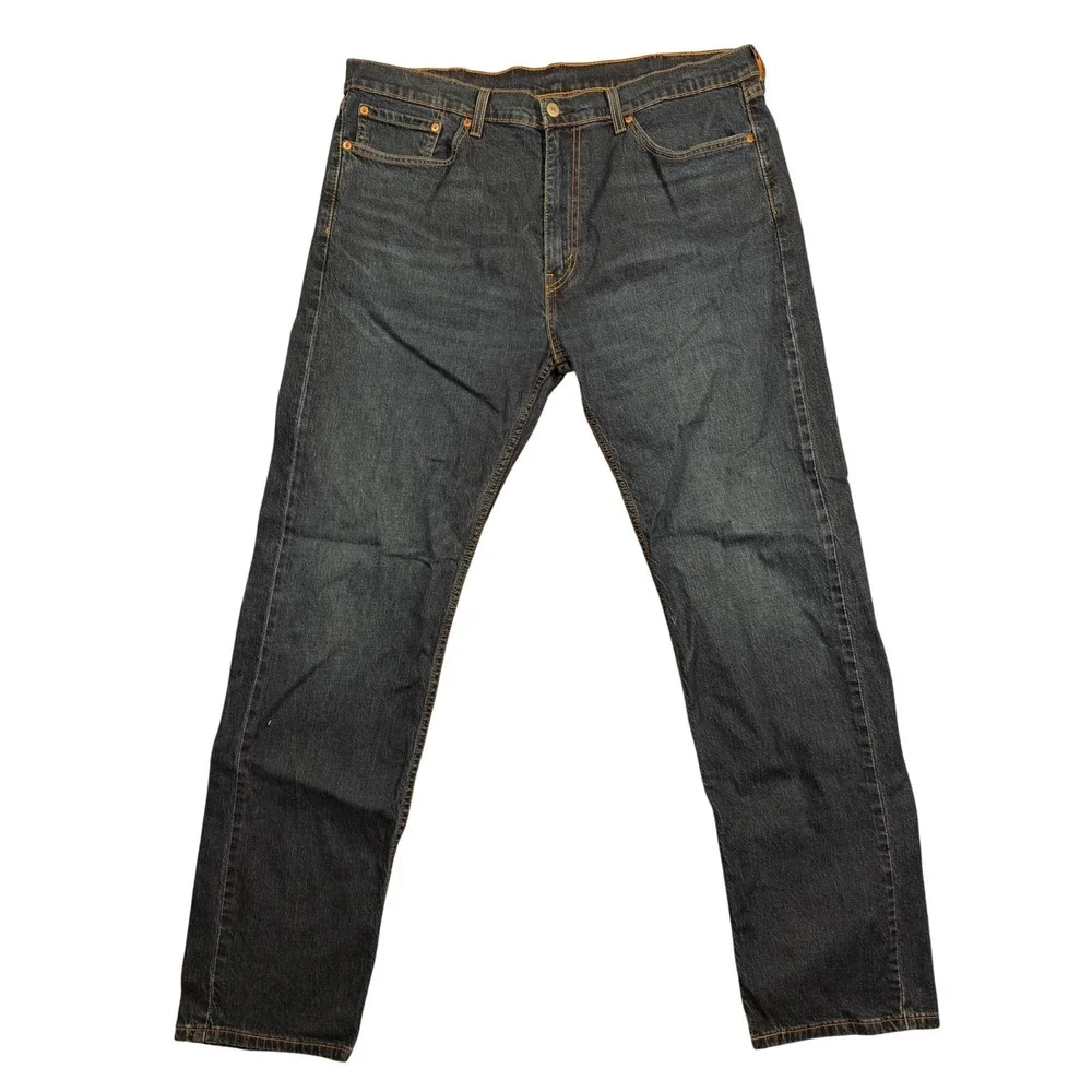 Levis 505 Jeans Mens 38x34 Regular Fit Straight Leg‎ Blue Denim Classic